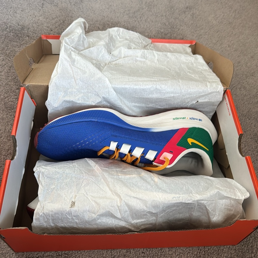 Nike Air Zoom Hyper Royal/University Gold Pegasus 38 Jordan Moss Shoe SIZE 11.5 - Picture 11 of 13